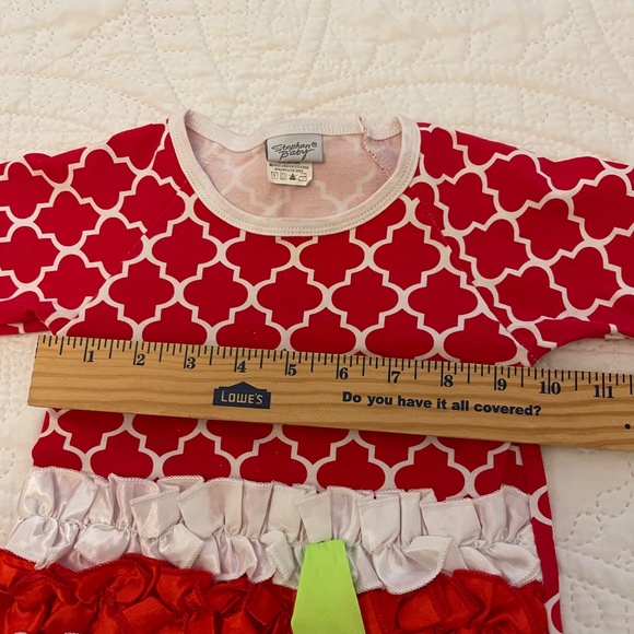 Stephan Baby  2 piece ruffled holiday outfit - Picture 8 of 10